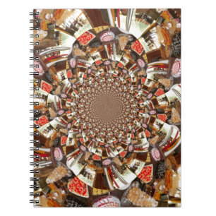 Psykedelisk vision av Brown Hues Anteckningsbok
