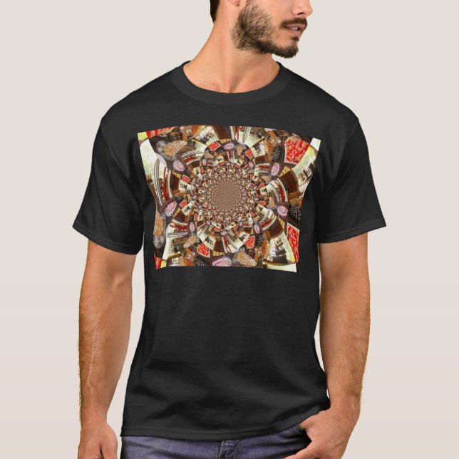 Psykedelisk vision av Brown Hues Tee (Framsida)
