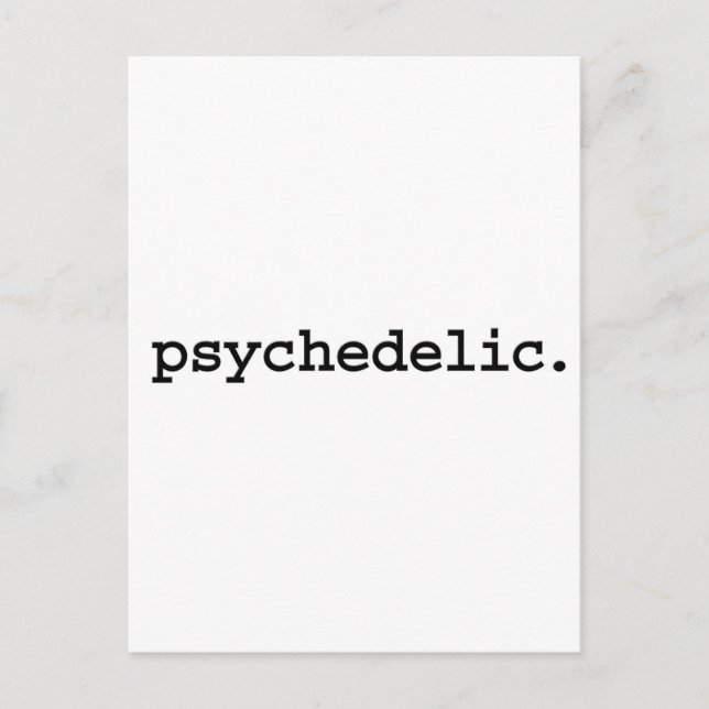 psykedelisk. vykort (Framsida)