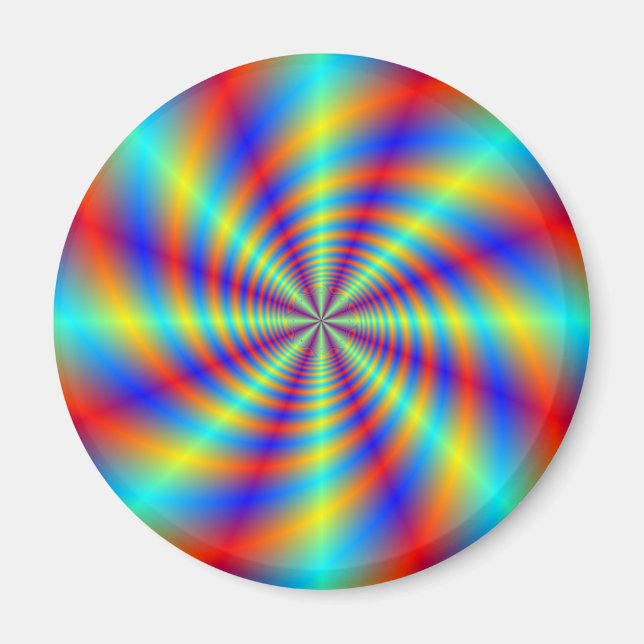 Psykedelisk Whirl Magnet (Framsidan)