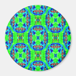 Psykedeliska blommor..... magnet