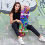 Psykedeliska däck för Skateboard<br><div class="desc">Gör det här Psychedelic Deck till ditt eget genom att lägga till texten. Om du vill komma åt avancerad redigering går du till "Anpassa den här verktygen" och klickar på "Information",  rulla ner och tryck på länken "klicka för att anpassa ytterligare".</div>