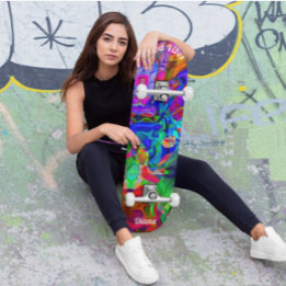 Psykedeliska däck för Skateboard
