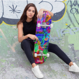 Psykedeliska däck för Skateboard