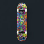 Psykedeliska däck för Skateboard<br><div class="desc">Gör de här Psychedelic-dekarna för Skateboard till dina egna genom att lägga till texten. Om du vill komma åt avancerad redigering går du till "Anpassa den här verktygen" och klickar på "Information",  rulla ner och tryck på länken "klicka för att anpassa ytterligare".</div>