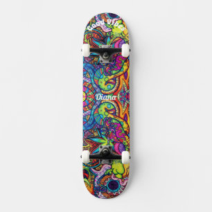 Psykedeliska däck för Skateboard