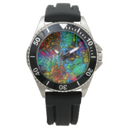 Psykedeliska Daisy för Bubble Burst-Abstrakt Armbandsur