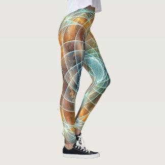 Psykedeliska Helig Geometry Stargate Leggings