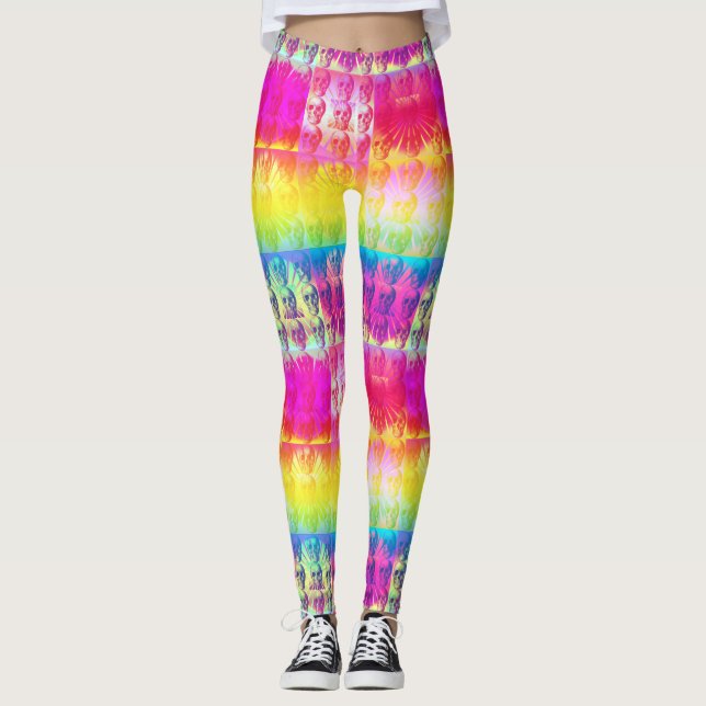 Psykedeliska hudlaggar leggings (Framsida)