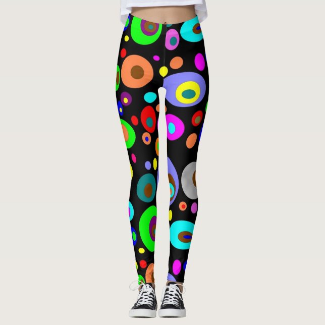 Psykedeliska kvinnors bensin leggings (Framsida)
