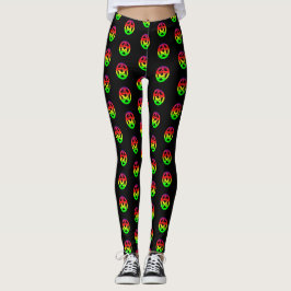 Psykedeliska pentacles leggings