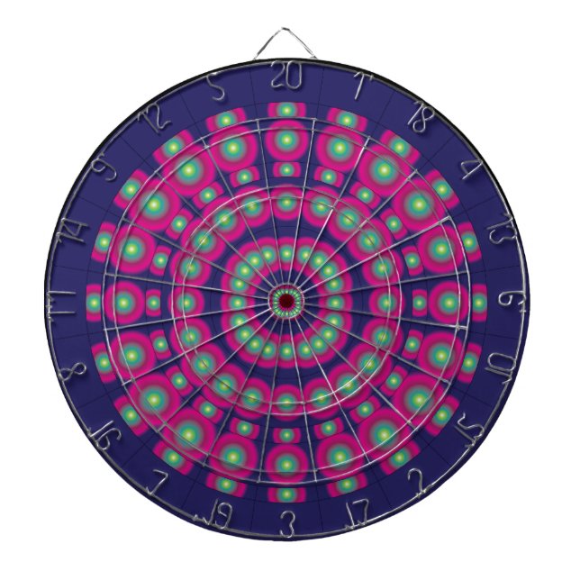 Psykedeliska sfärer Dartboard Piltavla (Framsidan)
