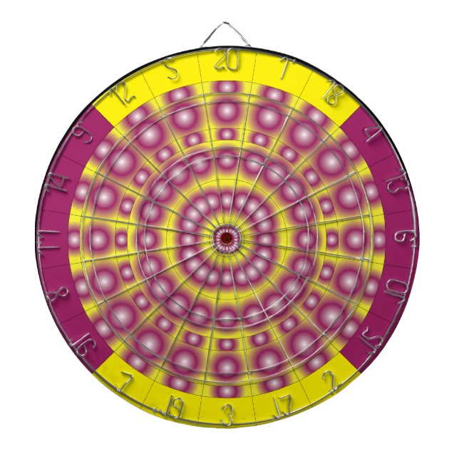 Psykedeliska sfärer Dartboard Piltavla (Framsidan)