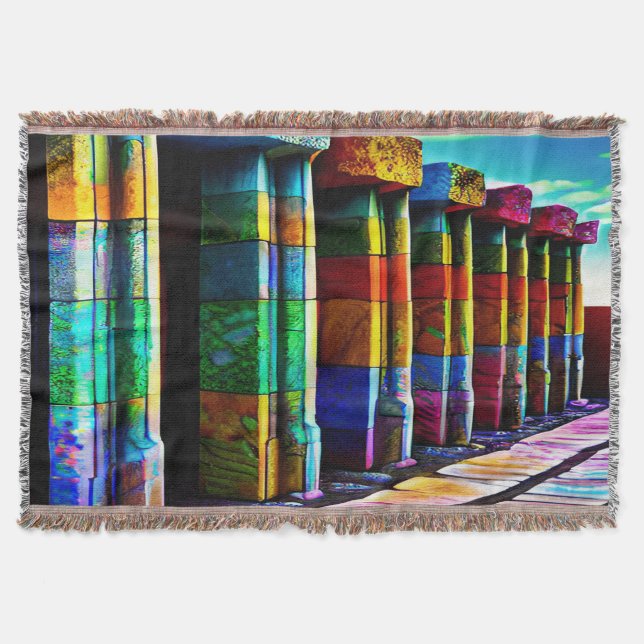 Psykedeliska stenar filt (Framsidan)