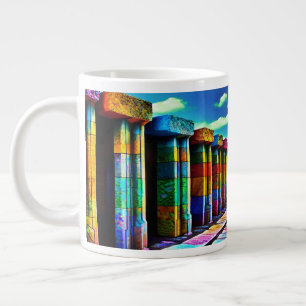 Psykedeliska stenar jumbo mugg