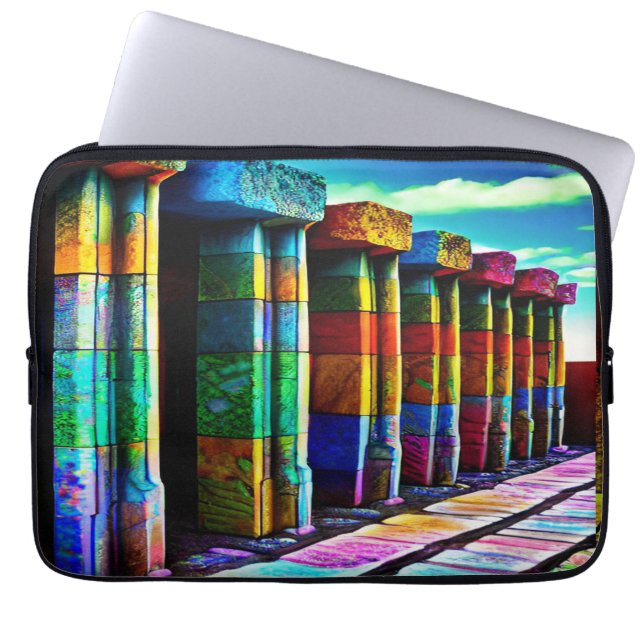 Psykedeliska stenar laptop fodral (Framsidan)