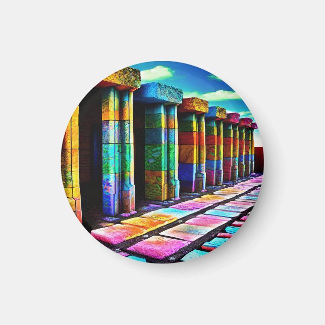 Psykedeliska stenar magnet (Framsidan)