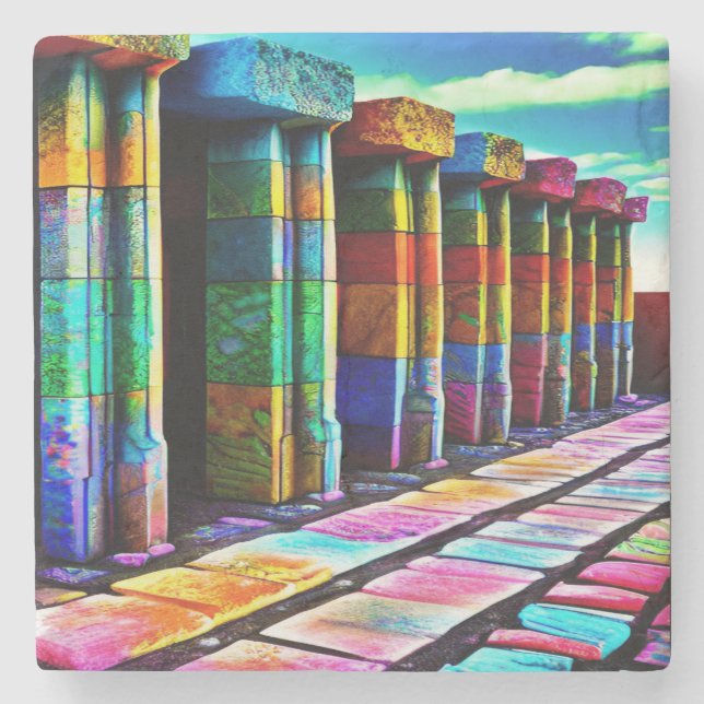 Psykedeliska stenar stenunderlägg (Framsidan)