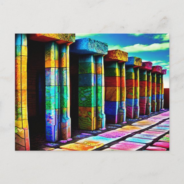 Psykedeliska stenar vykort (Framsida)