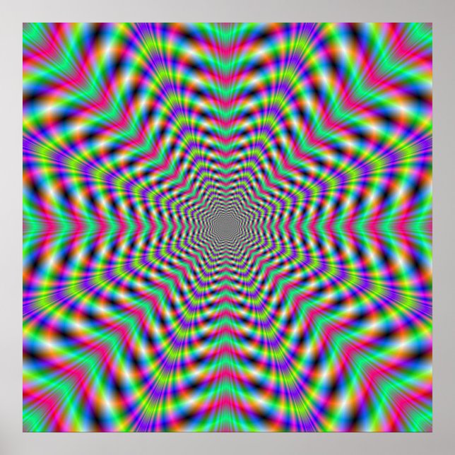 Psykedeliska stjärnor Poster (Framsidan)