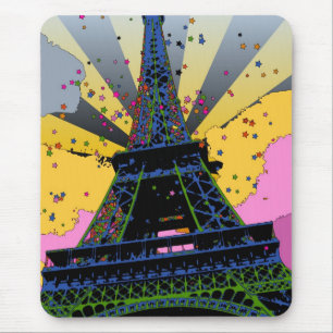 Psykedeliska världen: Eiffel Torn, Paris Frankrike Musmatta