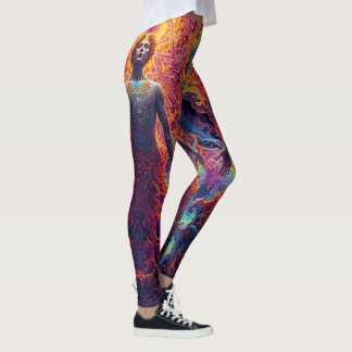 Psykedeliska visionära binjurebarkningar - Psykede Leggings