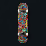 Psykedeliskt däck för Skateboard<br><div class="desc">Gör det här Psychedelic Deck till ditt eget genom att lägga till texten. Om du vill komma åt avancerad redigering går du till "Anpassa den här verktygen" och klickar på "Information",  rulla ner och tryck på länken "klicka för att anpassa ytterligare".</div>