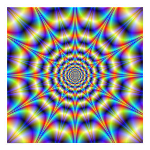 Psykedeliskt hjul fototryck