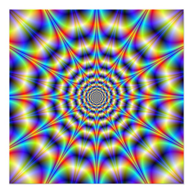 Psykedeliskt hjul fototryck (Framsidan)