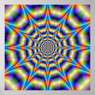 Psykedeliskt hjul Poster