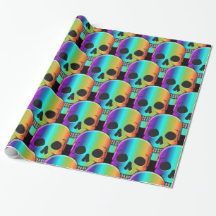 Psykedeliskt humant skullt thunder_Cove Presentpapper