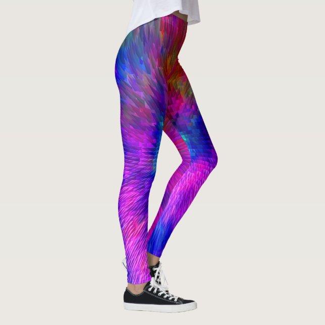 Psykedeliskt kersplash... leggings (Höger)
