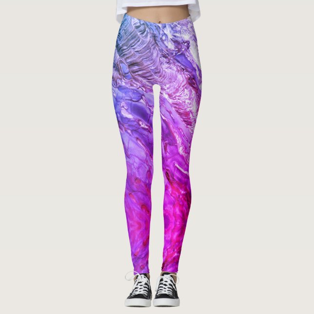 Psykedeliskt molekyler leggings (Framsida)