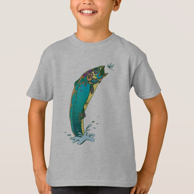 Psykedeliskt regnfiske tee (Framsida)