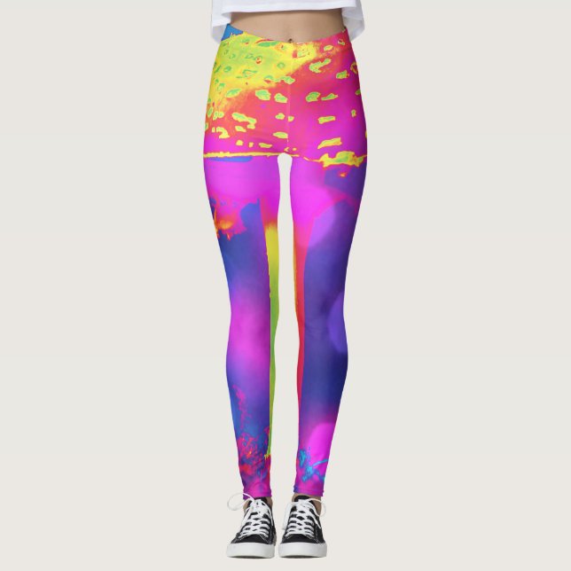 Psykedelliska rummet leggings (Framsida)