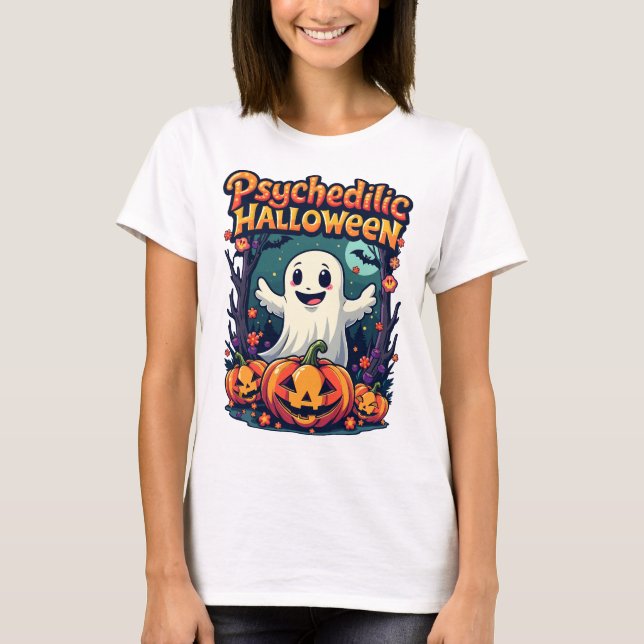 Psykedilic Halloween T Shirt (Framsida)