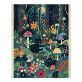 Psykeledisk affisch perfect poster