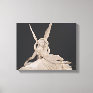 Psyken som upplivas av kyssen av cupiden 1787-93 canvastryck