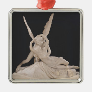 Psyken som upplivas av kyssen av cupiden 1787-93 julgransprydnad metall
