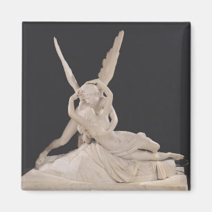 Psyken som upplivas av kyssen av cupiden 1787-93 magnet