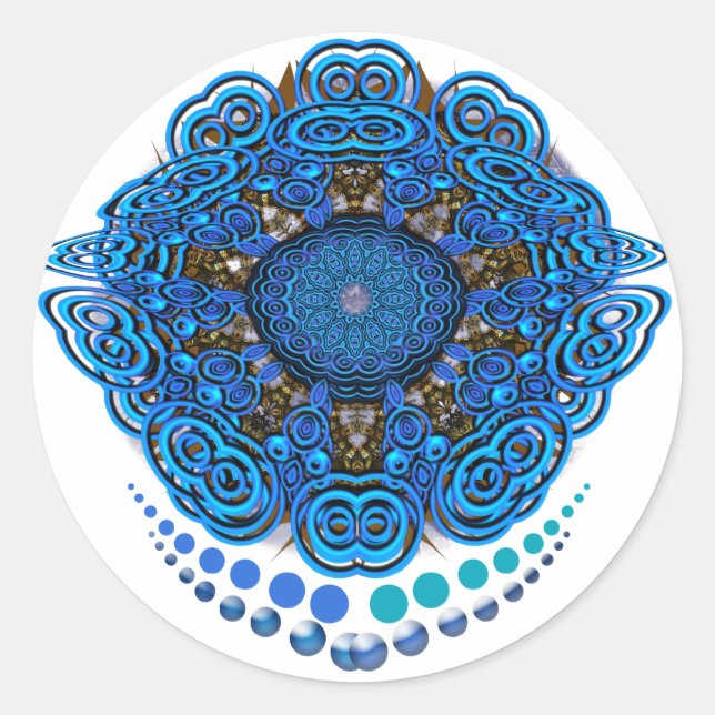 PSYKEYE Sticker Runt Klistermärke (Framsida)