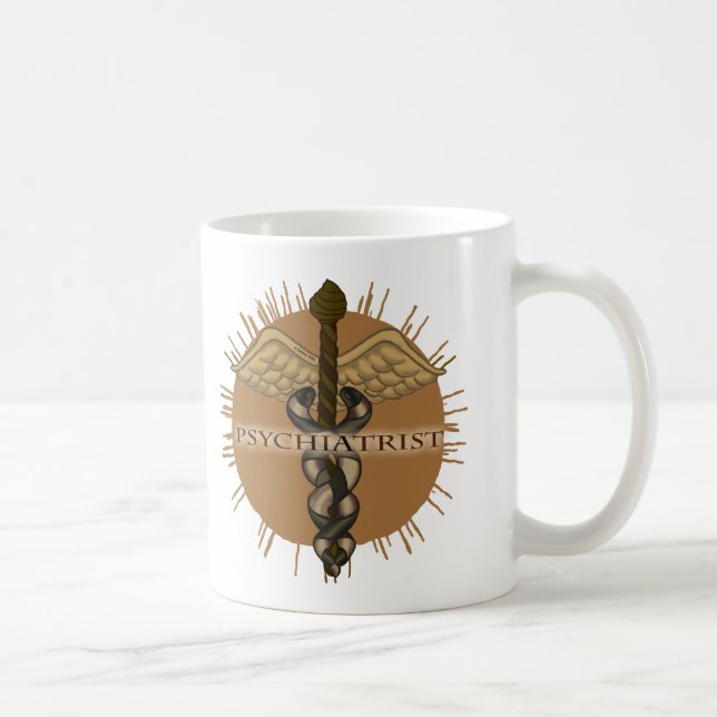 Psykiater Caduceus Kaffemugg (Höger)