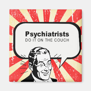 Psykiater gör det på soffan magnet
