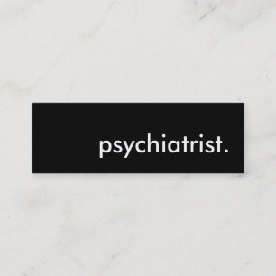 psykiater. mini visitkort