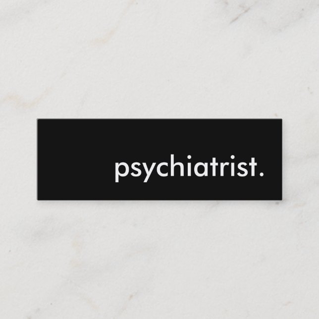 psykiater. mini visitkort (Framsida)