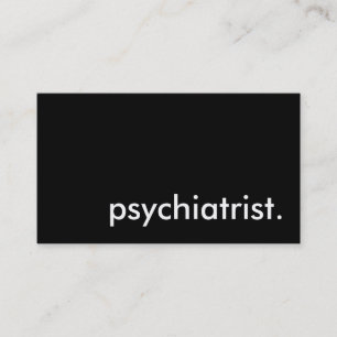 psykiater. visitkort