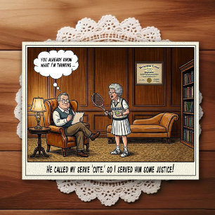 Psykiaterkontor Humor Serieteckning Postkort Vykort