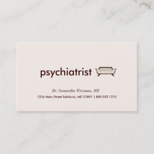 Psykiatervisitkortar Visitkort