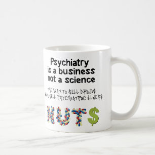 Psykiatri är inte ett vetenskapligt företag kaffemugg