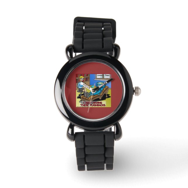 Psykiatri: med FlashBack Funny Tecknad Watch Armbandsur (Framsida)